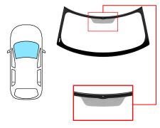 PARE-BRISE MINI COUNTRYMAN 2010-2017 AVANT / VERT / CHANGEMENT DE SERIGRAPHIE / JOINTS PRÉMONTÉS 