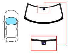 PARE-BRISE MINI COUNTRYMAN 2010-2017 AVANT / VERT / AVEC CAPTEUR / JOINTS PRÉMONTÉS 