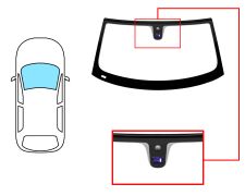 PARE-BRISE MINI COUPÉ 2011-2017 AVANT / VERT / AVEC BASE MIROIR / AVEC CAPTEUR / JOINTS PRÉMONTÉS 