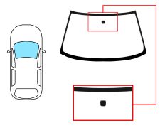 PARE-BRISE MITSUBISHI COLT 1995-2004 AVANT / VERT / AVEC BASE MIROIR 