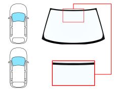 PARE-BRISE MITSUBISHI LANCER 1991-1996 4 PORTES / BREAK / AVANT / BLEU