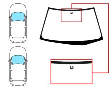 PARE-BRISE MITSUBISHI LANCER 2001-2007 4 PORTES / BREAK / AVANT / VERT 
