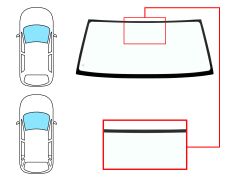 PARE-BRISE MITSUBISHI MONTERO 1997-2000 3/5 PORTES / AVANT / VERT