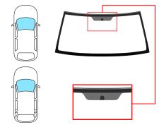 PARE-BRISE MITSUBISHI MONTERO 2000-2003 MODÈLE IO / 3/5 PORTES / AVANT / VERT