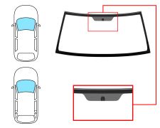 PARE-BRISE MITSUBISHI PAJERO 2003-2007 MODÈLE IO / 3/5 PORTES / AVANT / VERT