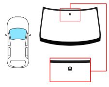 PARE-BRISE MITSUBISHI OUTLANDER 2003-2006 AVANT / VERT