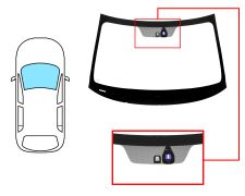 PARE-BRISE MITSUBISHI OUTLANDER 2012-2015 AVANT / VERT / AVEC BASE MIROIR / AVEC CAPTEUR 