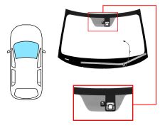 PARE-BRISE MITSUBISHI OUTLANDER 2012-2015 AVANT / VERT / ACOUSTIQUE / VERRE CHAUFFANT / AVEC BASE MIROIR / AVEC SUPPORT CAMÉRA / AVEC CAPTEUR 