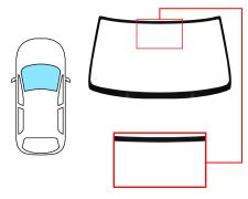 PARE-BRISE NISSAN 100NX 1990-1995 AVANT / BLEU