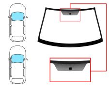 PARE-BRISE NISSAN ALMERA 2000-2003 3/5 PORTES / AVANT / VERT / AVEC BASE MIROIR 