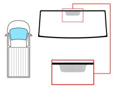 PARE-BRISE NISSAN CABSTAR 2007-2014 AVANT / VERT