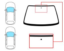 PARE-BRISE NISSAN MICRA 2000-2002 3/5 PORTES / AVANT / CLAIR / AVEC BASE MIROIR 
