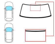 PARE-BRISE NISSAN PATROL 1998-2001 3/5 PORTES / AVANT / VERT