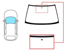 PARE-BRISE NISSAN PRIMERA 1999-2002 4/5 PORTES / BREAK / AVANT / VERT / AVEC BASE MIROIR 