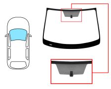 PARE-BRISE NISSAN QASHQAI / QASHQAI+2 2007-2010 AVANT / VERT / ACOUSTIQUE / AVEC BASE MIROIR 