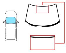 PARE-BRISE NISSAN SERENA 1992-2001 AVANT / CLAIR
