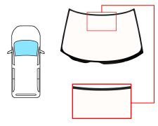 PARE-BRISE NISSAN SERENA 1992-2001 AVANT / BRONZE