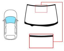 PARE-BRISE NISSAN X-TRAIL 2004-2007 AVANT / VERT