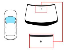 PARE-BRISE NISSAN X-TRAIL 2007-2010 AVANT / VERT / AVEC BASE MIROIR