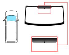 PARE-BRISE OPEL MOVANO 1998-2003 AVANT / VERT / AVEC BASE MIROIR 