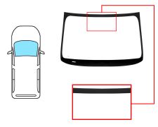 PARE-BRISE NISSAN NV200 2010-> AVANT / VERT