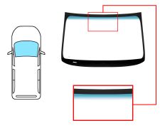 PARE-BRISE NISSAN NV200 2010-> AVANT / VERT BANDE BLEUE