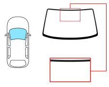 PARE-BRISE OPEL AGILA 2000-2003 AVANT / VERT