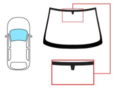 PARE-BRISE OPEL ASTRA G 2000-2004 2 PUERTAS / CABRIOLET / AVANT / VERT / AVEC BASE MIROIR