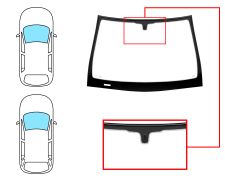 PARE-BRISE OPEL ASTRA H 2004-2007 5 PORTES / BREAK / AVANT / VERT / AVEC BASE MIROIR 6CM / JOINTS PRÉMONTÉS