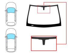 PARE-BRISE OPEL ASTRA H 2004-2007 5 PORTES / BREAK / AVANT / VERT / AVEC BASE MIROIR 12CM / JOINTS PRÉMONTÉS