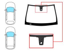 PARE-BRISE OPEL ASTRA H 2004-2007 5 PORTES / BREAK / AVANT / VERT / AVEC BASE MIROIR / AVEC CAPTEUR / JOINTS PRÉMONTÉS