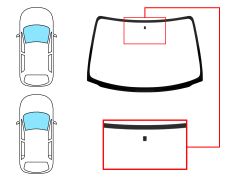 PARE-BRISE OPEL CORSA B 1993-2000 3/5 PORTES / AVANT / CLAIR / AVEC BASE MIROIR 