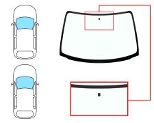 PARE-BRISE OPEL CORSA B 1993-2000 3/5 PORTES / AVANT / VERT / AVEC BASE MIROIR 