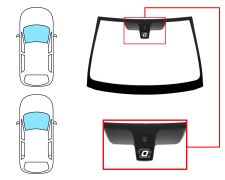 PARE-BRISE OPEL CORSA C 2000-2003 3/5 PORTES / AVANT / VERT / AVEC BASE MIROIR / AVEC CAPTEUR