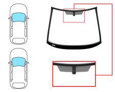 PARE-BRISE OPEL CORSA D 2006-2011 3/5 PORTES / AVANT / VERT / AVEC BASE MIROIR / JOINTS PRÉMONTÉS