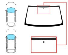 PARE-BRISE OPEL FRONTERA 1992-1998 3/5 PORTES / AVANT / VERT / AVEC BASE MIROIR 