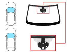 PARE-BRISE OPEL INSIGNIA 2009-2014 4/5 PORTES / BREAK / AVANT / SOLEXTRA / AVEC BASE MIROIR / AVEC CAPTEUR / AVEC SUPPORT CAMÉRA ASSISTANCE AU MAINTIEN DE LA VOIE / AVEC SUPPORT CAMÉRA DÉTECTION DE SIGNALISATION / JOINTS PRÉMONTÉS