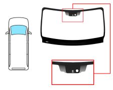 PARE-BRISE NISSAN INTERSTAR 2021-2024 AVANT / VERT / AVEC BASE MIROIR / AVEC CAPTEUR