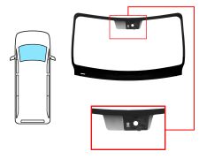 PARE-BRISE NISSAN INTERSTAR 2021-2024 AVANT / VERT / AVEC BASE MIROIR / AVEC CAPTEUR / AVEC SUPPORT CAMÉRA