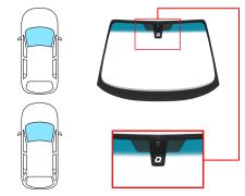 PARE-BRISE OPEL OMEGA B 1994-1999 4 PORTES / BREAK / AVANT / SOLEXTRA / BANDE BLEUE / AVEC BASE MIROIR / AVEC CAPTEUR