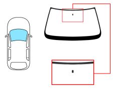 PARE-BRISE OPEL VECTRA A 1988-1992 4/5 PORTES / AVANT / CLAIR / AVEC BASE MIROIR 