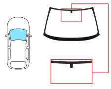 PARE-BRISE OPEL VECTRA B 1996-2002 4/5 PORTES / BREAK / AVANT / VERT / AVEC BASE MIROIR