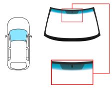 PARE-BRISE OPEL VECTRA B 1995-2002 4/5 PORTES / BREAK / AVANT / SOLEXTRA / BANDE BLEUE / AVEC BASE MIROIR