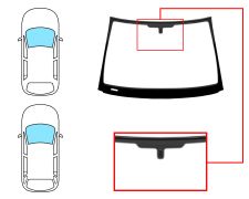 PARE-BRISE OPEL VECTRA C 2003-2005 4/5 PORTES / BREAK / AVANT / VERT / AVEC BASE MIROIR / JOINTS PRÉMONTÉS