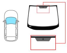 PARE-BRISE OPEL ZAFIRA A 1999-2005 AVANT / SOLEXTRA / AVEC BASE MIROIR