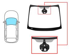 PARE-BRISE OPEL ZAFIRA C TOURER 2016-2019 AVANT / VERT / AVEC BASE MIROIR / AVEC CAPTEUR / AVEC SUPPORT CAMÉRA / JOINTS PRÉMONTÉS
