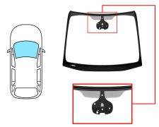 PARE-BRISE OPEL ZAFIRA C TOURER 2011-2016 AVANT / VERT / AVEC BASE MIROIR / AVEC CAPTEUR / AVEC SUPPORT CAMÉRA / JOINTS PRÉMONTÉS