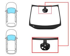 PARE-BRISE OPEL ASTRA K 2019-2022 5 PORTES / BREAK / AVANT / VERT / ACOUSTIQUE / AVEC BASE MIROIR / AVEC CAPTEUR / AVEC SUPPORT CAMÉRA / JOINTS PRÉMONTÉS