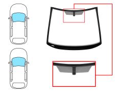 PARE-BRISE OPEL CORSA E 2015-2019 3/5 PORTES / AVANT / VERT / AVEC BASE MIROIR / JOINTS PRÉMONTÉS