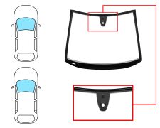 PARE-BRISE OPEL CORSA E 2015-2019 3/5 PORTES / AVANT / VERT / AVEC BASE MIROIR / AVEC CAPTEUR / JOINTS PRÉMONTÉS